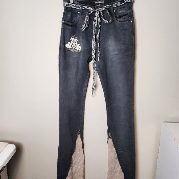 NWT Lifted Anchors stacked knit flair jeans. - Picture 1 of 7